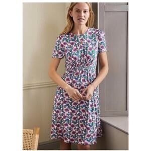 Boden Jersey Dress Wildflower Floral Print Womans 8R